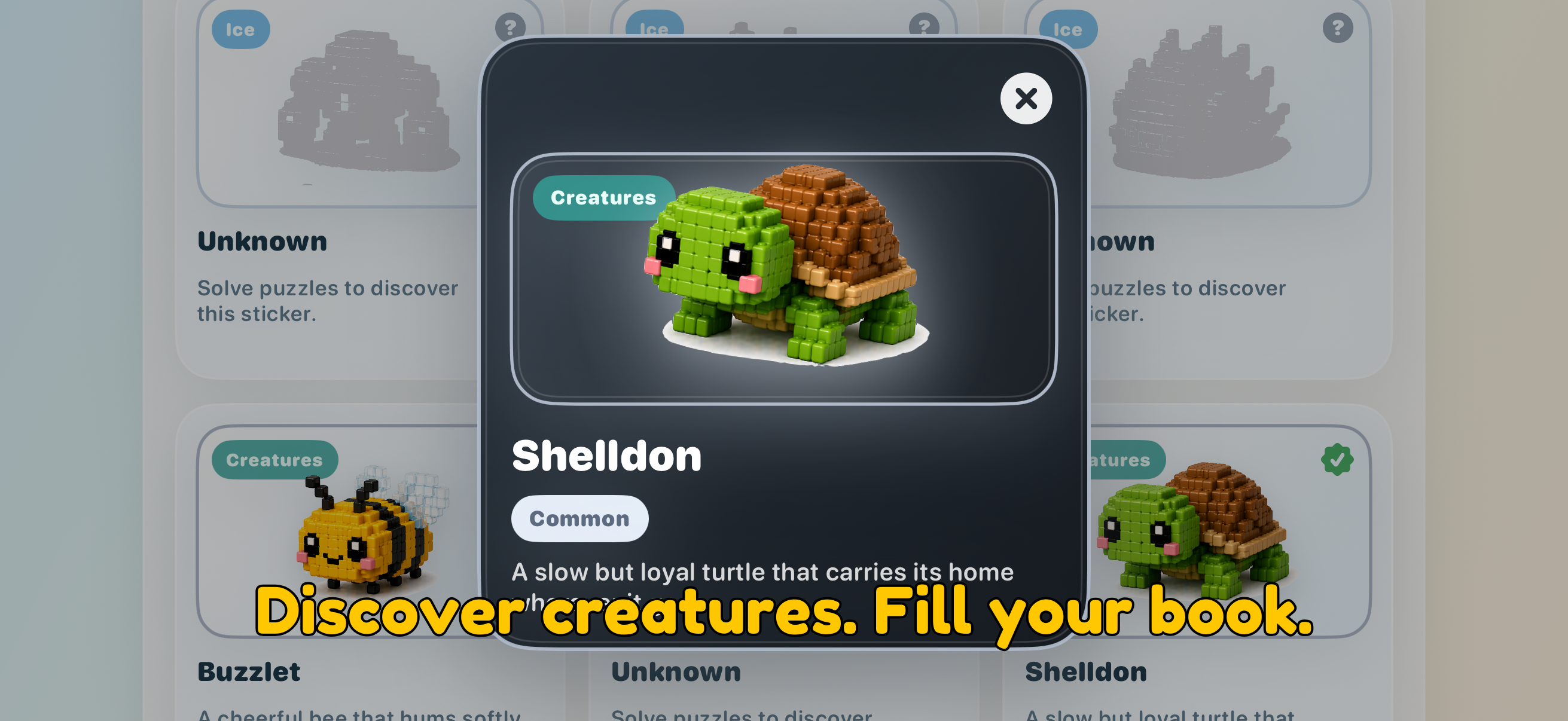 Wanderkeep sticker book screenshot